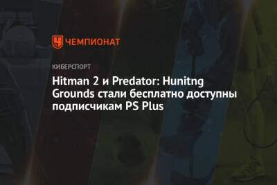 Hitman 2 и Predator: Hunitng Grounds стали бесплатно доступны подписчикам PS Plus - championat.com
