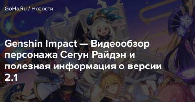 Genshin Impact — Видеообзор персонажа Сегун Райдэн и полезная информация о версии 2.1 - goha.ru