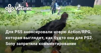 Для PS5 анонсировали новую Action/RPG, которая выглядит, как будто она для PS2. Sony запретила комментирование - vgtimes.ru