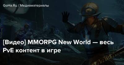 [Видео] MMORPG New World — весь PvE контент в игре - goha.ru