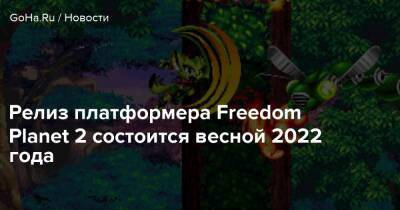 Релиз платформера Freedom Planet 2 состоится весной 2022 года - goha.ru