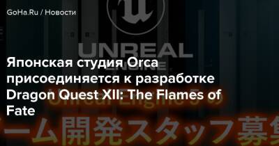 Японская студия Orca присоединяется к разработке Dragon Quest XII: The Flames of Fate - goha.ru