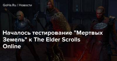 Началось тестирование “Мертвых Земель” к The Elder Scrolls Online - goha.ru