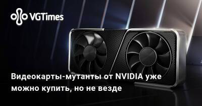 Видеокарты-мутанты от NVIDIA уже можно купить, но не везде - vgtimes.ru - Китай