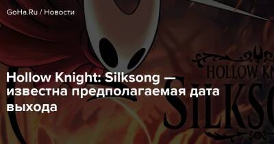 Hollow Knight: Silksong — известна предполагаемая дата выхода - goha.ru