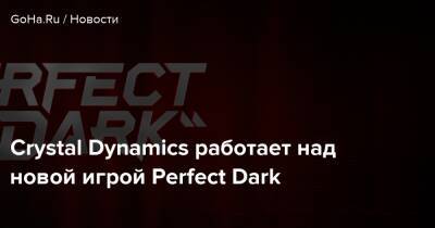 Crystal Dynamics работает над новой игрой Perfect Dark - goha.ru