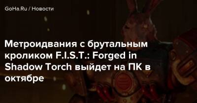 Метроидвания с брутальным кроликом F.I.S.T.: Forged in Shadow Torch выйдет на ПК в октябре - goha.ru