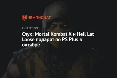 Слух: Mortal Kombat X и Hell Let Loose подарят по PS Plus в октябре - championat.com