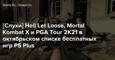 [Слухи] Hell Let Loose, Mortal Kombat X и PGA Tour 2K21 в октябрьском списке бесплатных игр PS Plus - goha.ru
