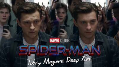 Томас Холланда - Питер Паркер - Тоби Магуайра сделали главным героем фильма "Человек-паук: Нет пути домой" с помощью Deepfake - playground.ru