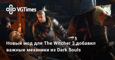 Новый мод для The Witcher 3 добавил важные механики из Dark Souls - vgtimes.ru