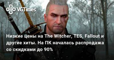 Низкие цены на The Witcher, TES, Fallout и другие хиты. На ПК началась распродажа со скидками до 90% - vgtimes.ru