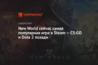 New World сейчас самая популярная игра в Steam — CS:GO и Dota 2 позади - championat.com