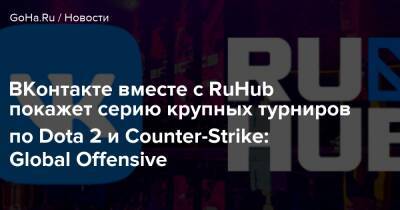 ВКонтакте вместе с RuHub покажет серию крупных турниров по Dota 2 и Counter-Strike: Global Offensive - goha.ru - Россия