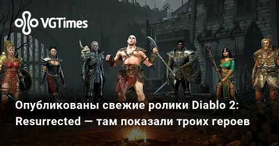 Опубликованы свежие ролики Diablo 2: Resurrected — там показали троих героев - vgtimes.ru