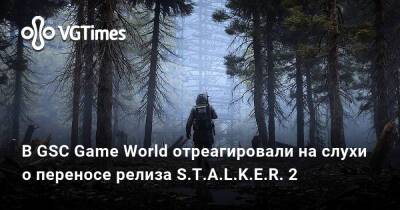В GSC Game World отреагировали на слухи о переносе релиза S.T.A.L.K.E.R. 2 - vgtimes.ru