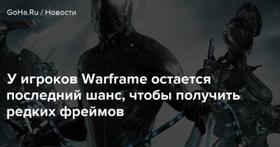 У игроков Warframe остается последний шанс, чтобы получить редких фреймов - goha.ru
