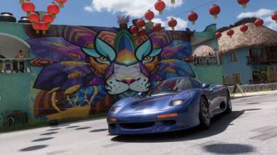 Где найти граффити со львом Forza Horizon 5 в Плайя-Асуль - wargm.ru - Мексика