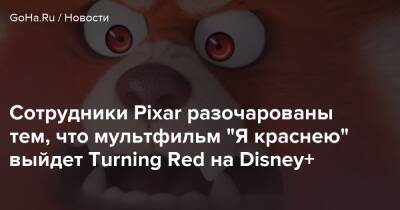 Сотрудники Pixar разочарованы тем, что мультфильм “Я краснею” выйдет Turning Red на Disney+ - goha.ru
