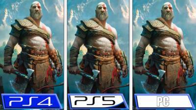 Сравнительное видео ПК-версии God of War с PS5 и PS4 показывает значительно улучшенное затенение и отражения - playground.ru - Для