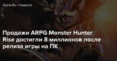 Aura Kingdom - Продажи ARPG Monster Hunter Rise достигли 8 миллионов после релиза игры на ПК - goha.ru - Япония