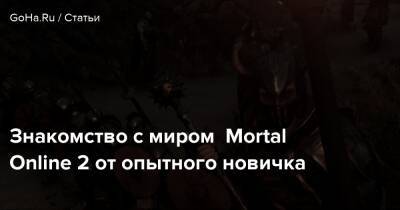 Знакомство с миром Mortal Online 2 от опытного новичка - goha.ru - Сша - Usa