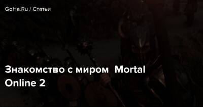 Знакомство с миром Mortal Online 2 - goha.ru - Сша - Usa