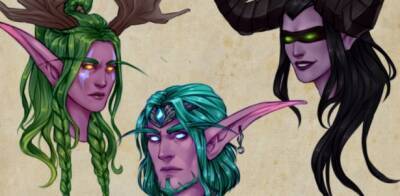 Альтернативные версии знаковых персонажей Warcraft от Ammatice - noob-club.ru