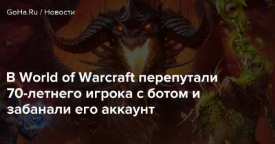 В World of Warcraft перепутали 70-летнего игрока с ботом и забанали его аккаунт - goha.ru