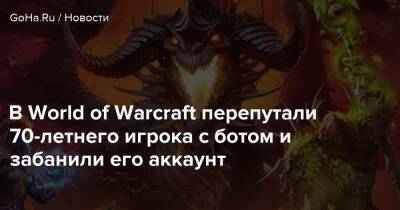 В World of Warcraft перепутали 70-летнего игрока с ботом и забанили его аккаунт - goha.ru