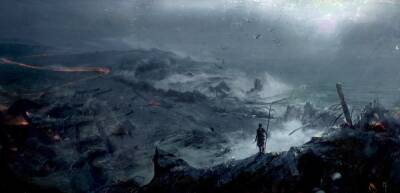 Новый концепт-арт Senua's Saga: Hellblade 2 демонстрирует береговое поселение - playground.ru - Исландия