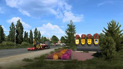 На новых скриншотах Euro Truck Simulator 2 показали стелы российских городов - igromania.ru - Сша - Россия - Австрия - Брянск - Рязань