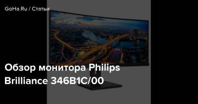 Обзор монитора Philips Brilliance 346B1C/00 - goha.ru