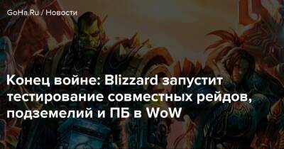 Конец войне: Blizzard запустит тестирование совместных рейдов, подземелий и ПБ в WoW - goha.ru