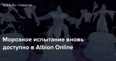 Морозное испытание вновь доступно в Albion Online - goha.ru