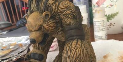 Фанат смастерил фигурку медведя-оборотня с подвижными деталями - noob-club.ru