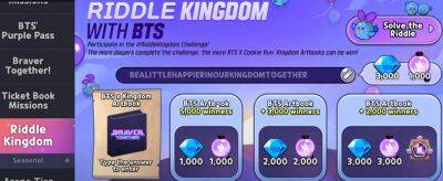 BTS Cookie run: Kingdom: ответ на загадку для получения артбука - gameinonline.com