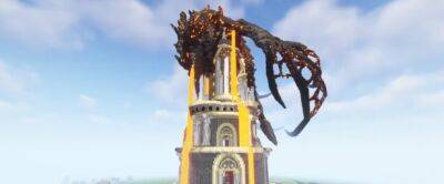 Фанаты построили Храм Драконьего Покоя со Смертокрылом из Конца Времен в Minecraft - noob-club.ru
