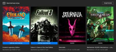 Бесплатно и навсегда: Fallout 3 и Evoland в Epic Games Store - zoneofgames.ru