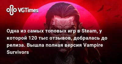 Одна из самых топовых игр в Steam, у которой 120 тыс отзывов, добралась до релиза. Вышла полная версия Vampire Survivors - vgtimes.ru