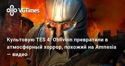 Культовую TES 4: Oblivion превратили в атмосферный хоррор, похожий на Amnesia — видео - vgtimes.ru