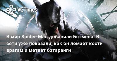 В мир Spider-Man добавили Бэтмена. В сети уже показали, как он ломает кости врагам и метает бэтаранги - vgtimes.ru