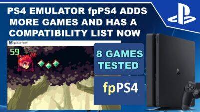 Эмулятор Playstation 4 fpPS4 теперь может запускать 26 коммерческих игр - playground.ru