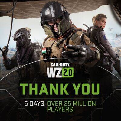 Менее чем за неделю в Call of Duty: Warzone 2.0 сыграли 25 млн человек - playground.ru
