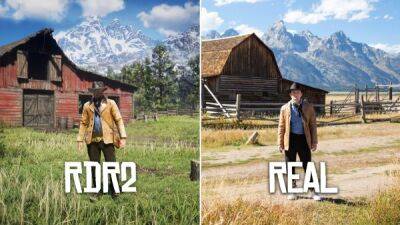 Видео: Red Dead Redemption 2 сравнили с реальностью - playground.ru - Сша - штат Луизиана - штат Колорадо - штат Вайоминг