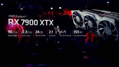 AMD Radeon RX 7900 XTX по производительности очень близка к GeForce RTX 4090 - playground.ru