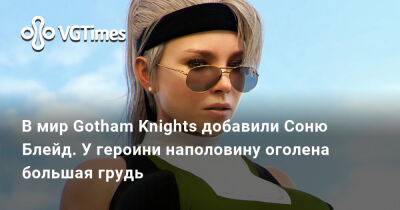 София Блейд - В мир Gotham Knights добавили Соню Блейд из Mortal Kombat. У героини наполовину оголена грудь - vgtimes.ru