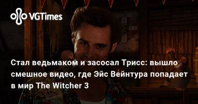Джеймс Керри - Пауэрс Остин - Стал ведьмаком и засосал Трисс: вышло смешное видео, где Эйс Вейнтура попадает в мир The Witcher 3 - vgtimes.ru