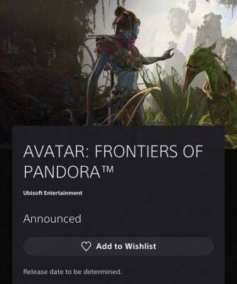Avatar: Frontiers of Pandora можно добавить в список желаемого PS Store - wargm.ru