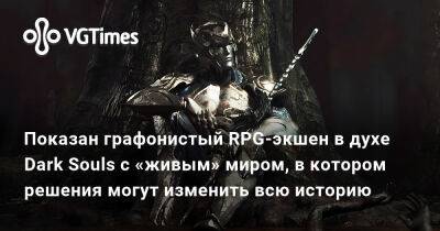 Показан графонистый RPG-экшен в духе Dark Souls с огромным «живым» миром, в котором решения могут изменить всю историю - vgtimes.ru